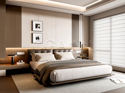 Modern bedroom 12 3D Model