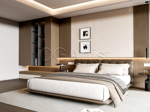 Modern bedroom 12 3D Model