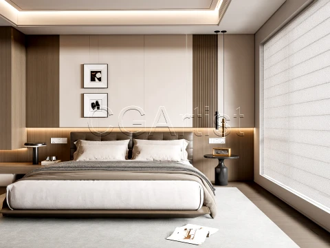 Modern bedroom 12 3D Model