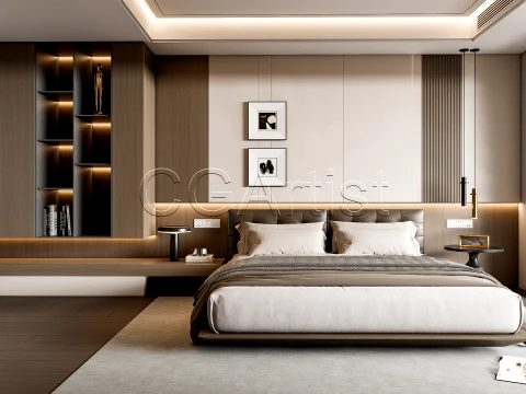 Modern bedroom 12 3D Model