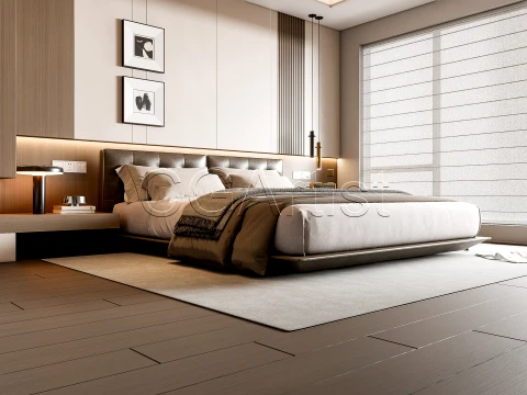 Modern bedroom 12 3D Model