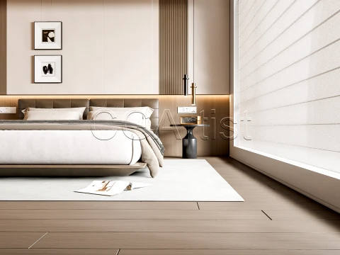 Modern bedroom 12 3D Model