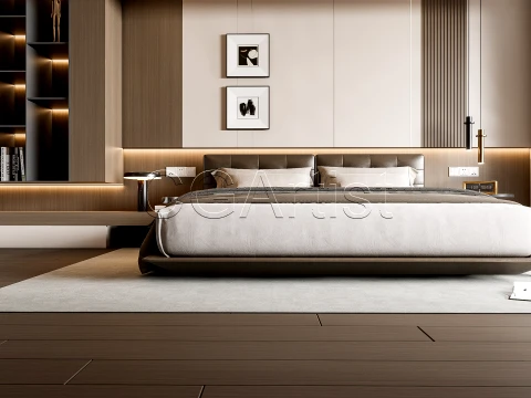Modern bedroom 12 3D Model