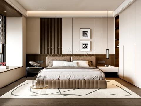 Dormitorio moderno 13 Modelo 3D