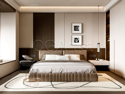 Modern bedroom 13 3D Model