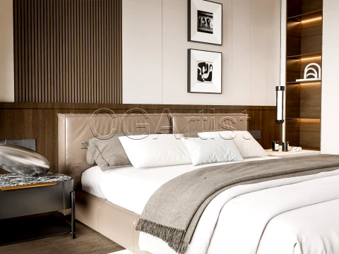 Modern bedroom 13 3D Model