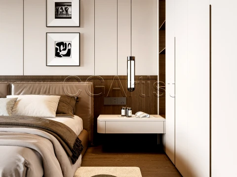 Modern bedroom 13 3D Model