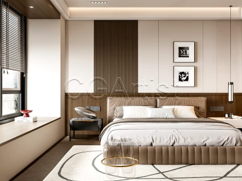Modern bedroom 13 3D Model