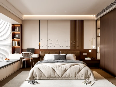 Dormitorio moderno 14 Modelo 3D