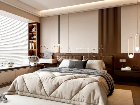 Modern bedroom 14 3D Model