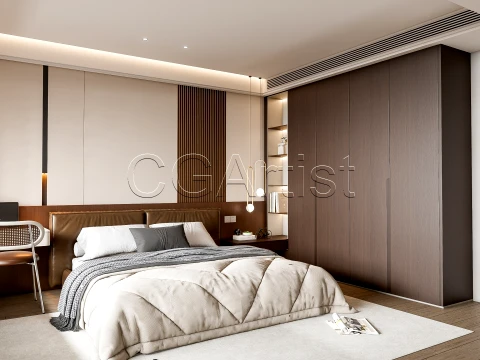 Modern bedroom 14 3D Model