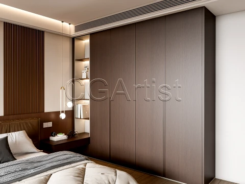 Modern bedroom 14 3D Model
