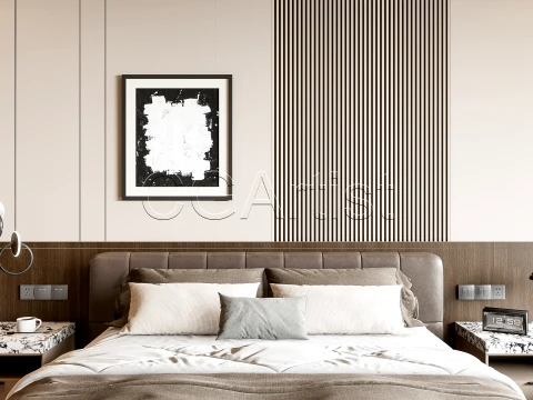 Modern bedroom 15 3D Model