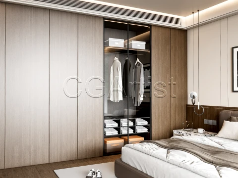 Modern bedroom 15 3D Model