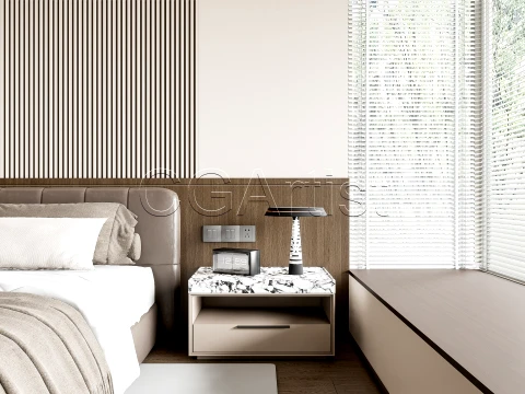Modern bedroom 15 3D Model