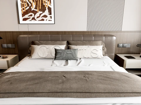 Modern bedroom 16 3D Model