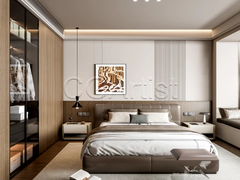 Modern bedroom 16 3D Model