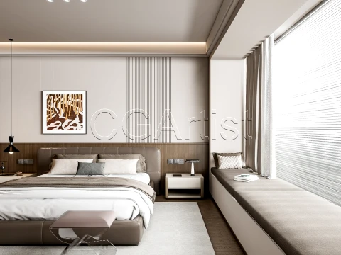Modern bedroom 16 3D Model