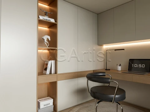 Modern bedroom 17 3D Model
