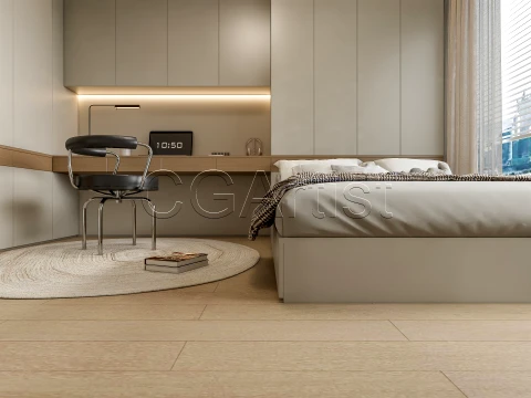 Modern bedroom 17 3D Model