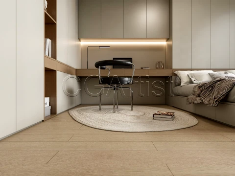Modern bedroom 17 3D Model