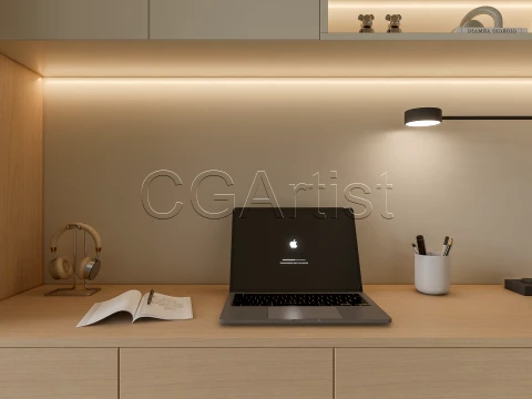 Modern bedroom 18 3D Model