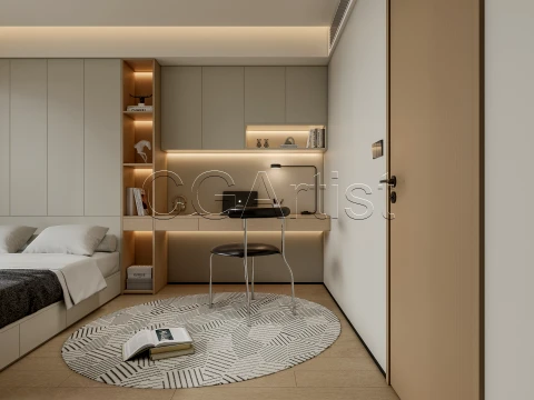 Modern bedroom 18 3D Model