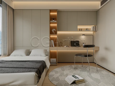 Modern bedroom 18 3D Model