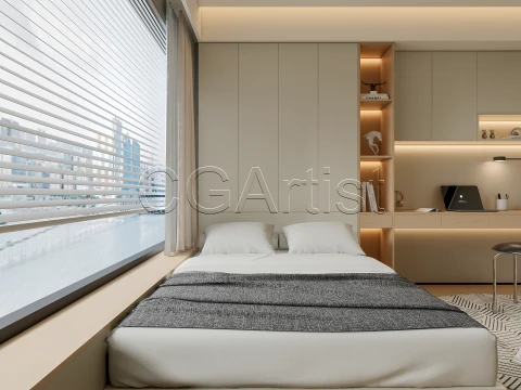 Modern bedroom 18 3D Model