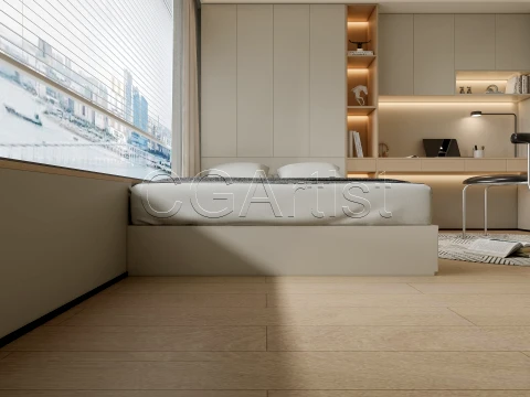 Modern bedroom 18 3D Model