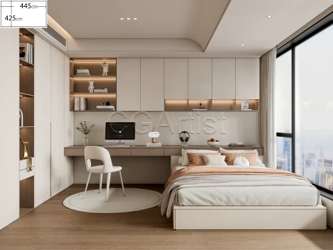 dormitorio moderno 19 Modelo 3D