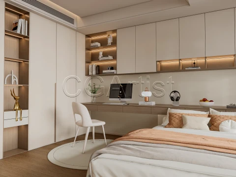 Modern bedroom 19 3D Model