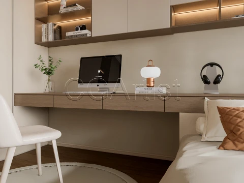 Modern bedroom 19 3D Model