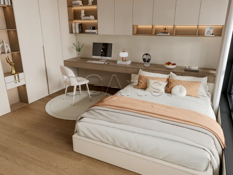 Modern bedroom 19 3D Model