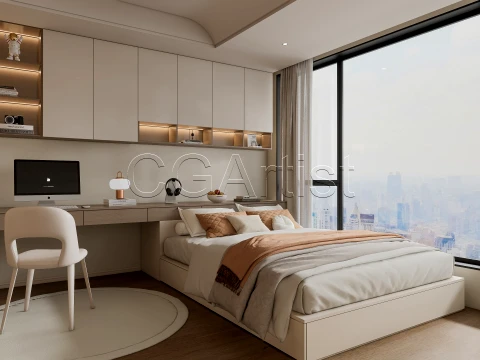Modern bedroom 19 3D Model