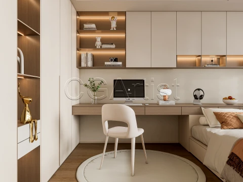 Modern bedroom 19 3D Model