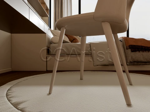 Modern bedroom 19 3D Model