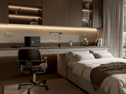 Modern bedroom 20 3D Model