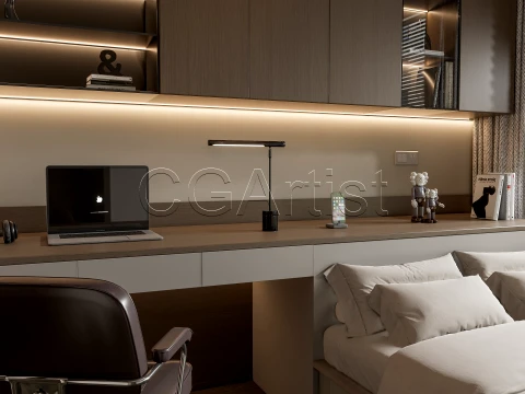 Modern bedroom 20 3D Model