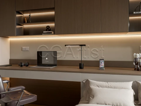 Modern bedroom 20 3D Model