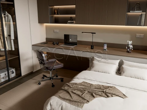 Modern bedroom 20 3D Model