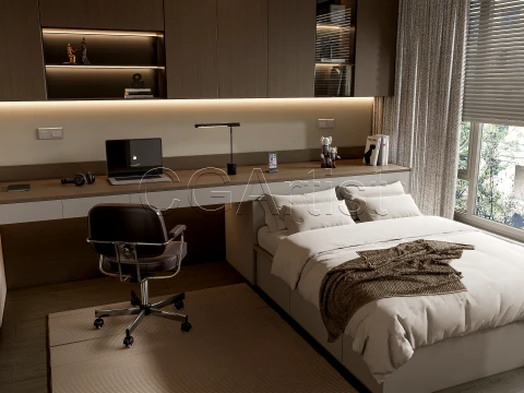 Modern bedroom 20 3D Model