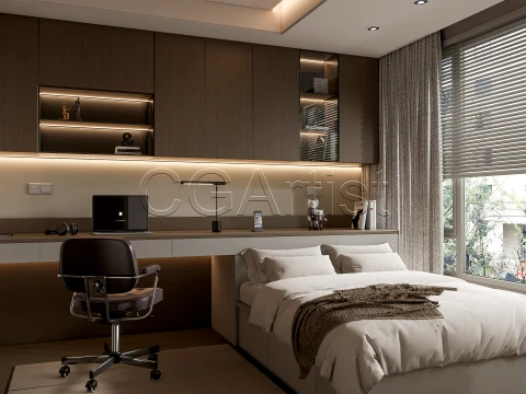 Modern bedroom 20 3D Model