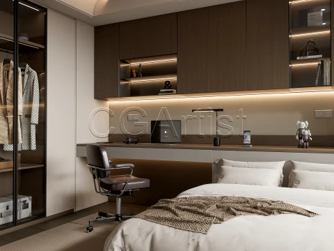 Modern bedroom 20 3D Model