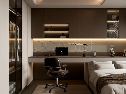 Modern bedroom 20 3D Model