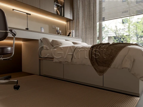 Modern bedroom 20 3D Model
