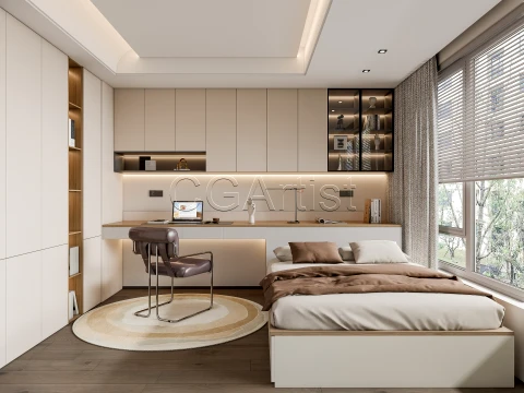 Dormitorio moderno 21 Modelo 3D