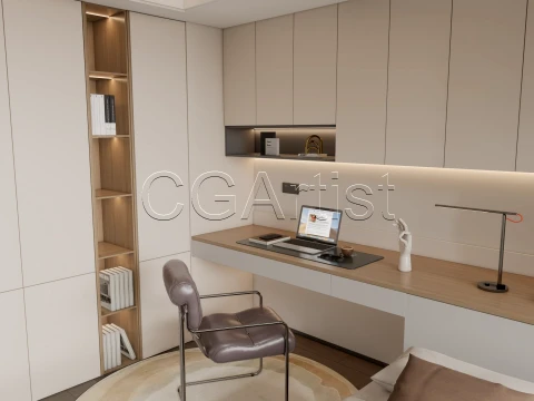 Modern bedroom 21 3D Model