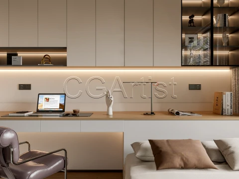 Modern bedroom 21 3D Model