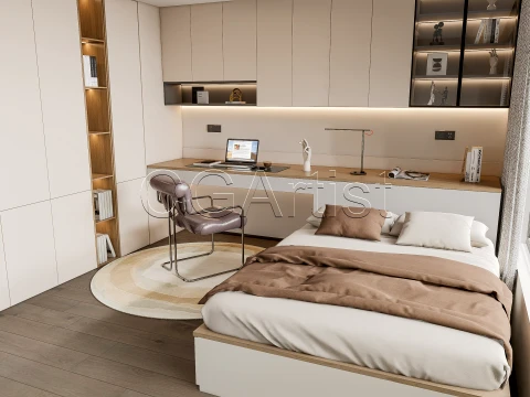 Modern bedroom 21 3D Model